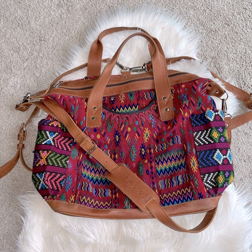 Nena & Co Convertible Day Bag Backpack Artisan Made EUC